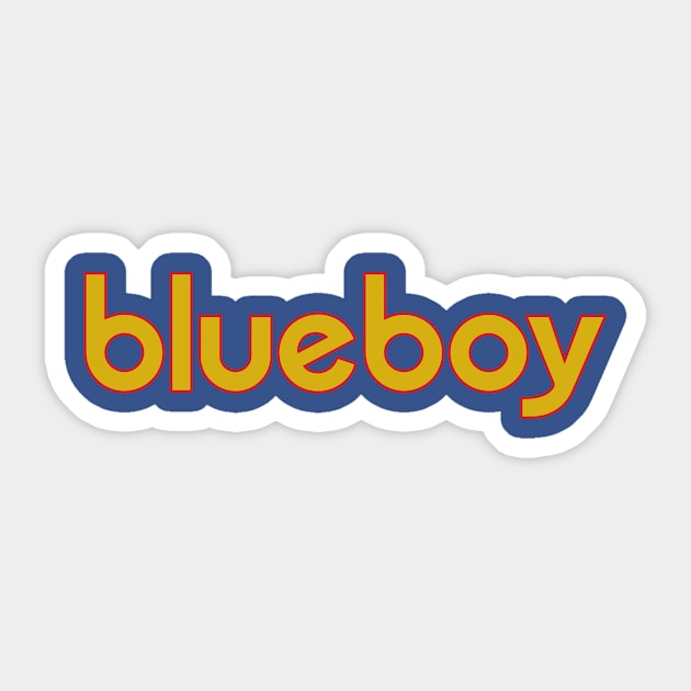 blueboy in gold Sticker by Eugene and Jonnie Tee's